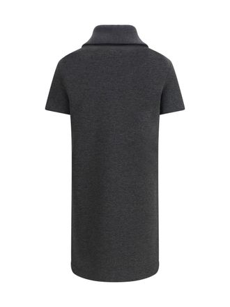 Gucci Double GG Logo Cotton Dress - Gray