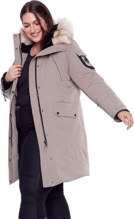 Alpine North LAURENTIAN PLUS WOMENS VEGAN DOWN (RECYCLED) LONG PARKA (PLUS SIZE)