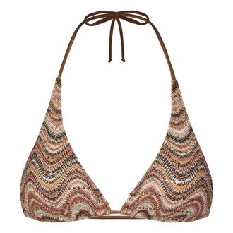 MC2 Saint Barth Bikinis, female, Brown, Size: S Guiana Fully Adjustable Triangle Bikini Top