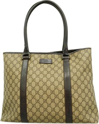 Gucci Brown Pvc Tote Bag (Pre-Owned)