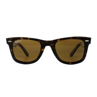 Ray-Ban Ray-ban rechthoek unisex schildpad bruin gepolariseerde zonnebril