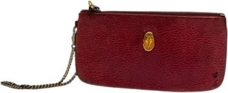 Cartier Pre-owned Clutches, female, Red, Size: ONE SIZE Pre-owned Vintage Leather Clutch