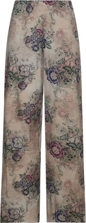 Pierre-Louis Mascia Broeken, Dames, Veelkleurig, M, Adanastr Moza&iuml;ek Broek met Hoge Taille