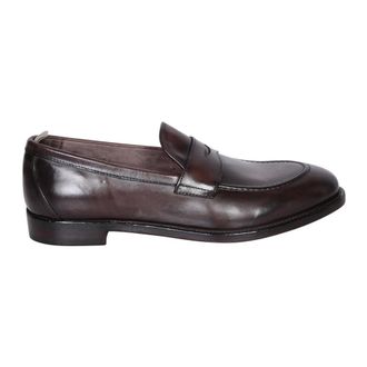 Officine Creative Schoenen, Heren, Bruin, 44 EU, Leer, Bruine Loafers Klassieke Stijl Herenschoenen