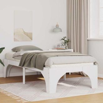 vidaXL Estructura De Cama Blanco Madera Maciza De Pino Vidaxl