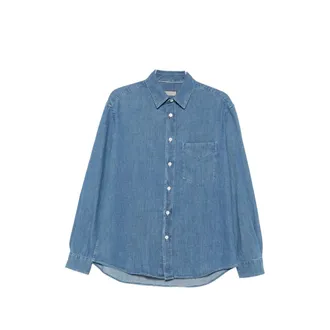 Canali Chest-pocket Denim Shirt