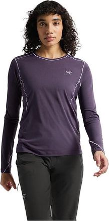 Arc'teryx Sunna Crew Long Sleeve Womens Clothing Moondrop : 2XL, Polyester