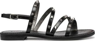 Geox Maddalusia C - Dames - Sandalen - Zwart - 37 EU - Leer - Schoenen
