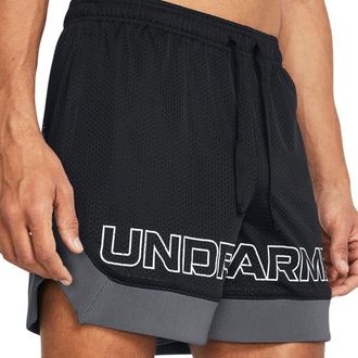Under Armour Mens Icon Mesh Elev Short - Black/White Size 3XL
