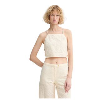 Sessun Mujer, Camisetas, Beige, Talla: M