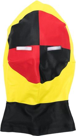 Walter Van Beirendonck graphic-print face mask - men - Elastane/Polyamide - One Size - Yellow