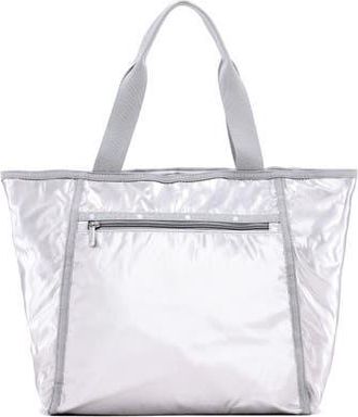 LeSportsac Shine Classic Nylon Tote in Silver Shine at Nordstrom Rack
