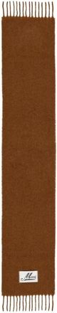 Marni Geborstelde Alpaca Sjaal met Franjes - Heren - Wintersjaals - Bruin - ONE Size - Accessoires