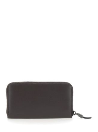 Brunello Cucinelli Leather Zip-Around Wallet - Brown