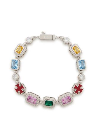 Cernucci Cernucci Multi Gemstone Motif Bracelet - Multicoloured - One Size