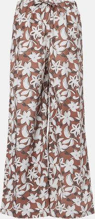 Faithfull The Brand Freja floral cotton wide-leg pants