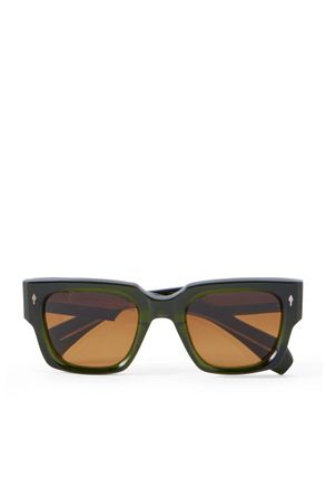 Jacques Marie Mage Enzo Square-Frame Acetate Sunglasses