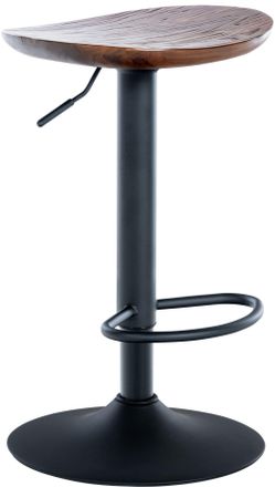Clp Taburete de bar regulable y giratorio en Madera Nogal