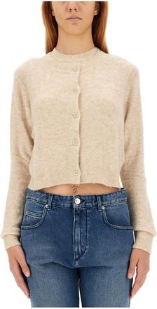 Isabel Marant Amenita-Ga Cardigan - female - Marant &eacute;toile - Cardigans - Beige - M - Knitwear