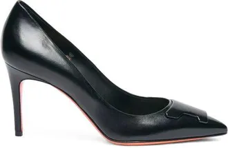 Santoni High-Heel Patent Leather Pumps in Black at Nordstrom, Size 10.5