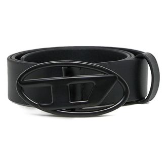 Diesel B-1Dr Oval D Loop - unisex - Riemen - Zwart - XL - Leer - Accessoires