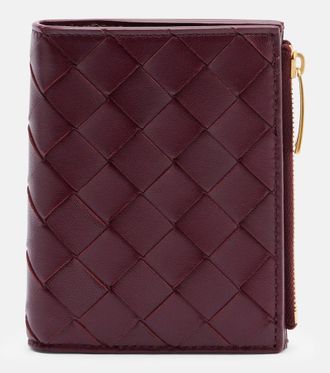 Bottega Veneta Portafoglio Intrecciato Small in pelle