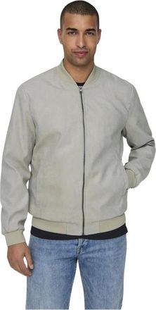 Only & Sons Hombre, Chaquetas, Gris, Talla: XL