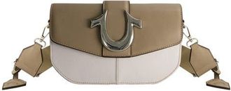 True Religion Denim Saddle Bag with Oversized Horseshoe Logo in Taupe at Nordstrom