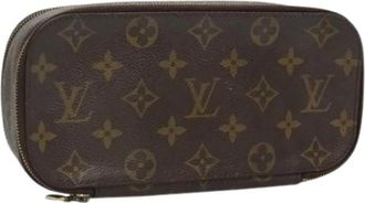 Louis Vuitton Pre-owned Bags, female, Brown, Size: ONE SIZE Pre-owned Trousse Brush GM Cosmetic Pouch