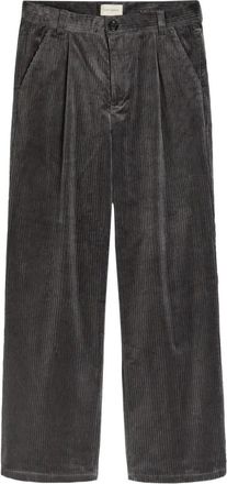 Oliver Spencer Pantaloni a coste con pieghe - Grigio