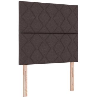 vidaXL Cama Tipo Box Spring Marr&oacute;n Oscuro 120 X 200 Cm Tela Vidaxl