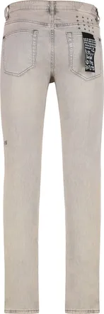 Ksubi Mens Grey Slim-Fit Jeans Cotton