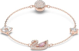 Swarovski Schitterende Zwaan Armband - Dames - Armbanden - Roze - ONE Size - Accessoires