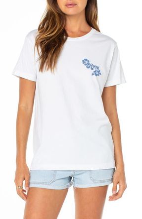 Roxy Hibiscus View Graphic T-Shirt in Cloud Dancer at Nordstrom, Size X-Small