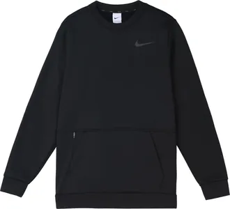 Nike Therma Training Sport Round Collar Velvet Jacket Long Sleeve Mens Black CU7272-010