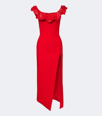 DAVID KOMA Vestido bustier en mezcla de lana