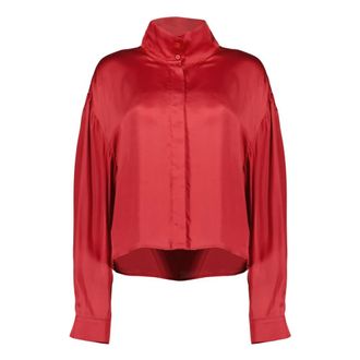 Iro Shirts, female, Red, Size: XS High Neck Top