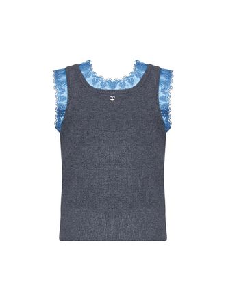 Paco Rabanne Wool and Cashmere Knit Tank Top - Gray