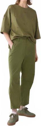 Summum Barrel-Fit Pants In Combat Green