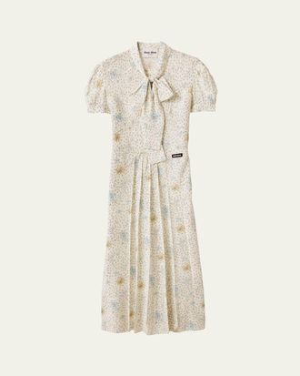 ワンピース MIU MIU Virgin wool mohair short dress Bianco Virgin wool and mohair short dress MIU MIU - Nugnes1920