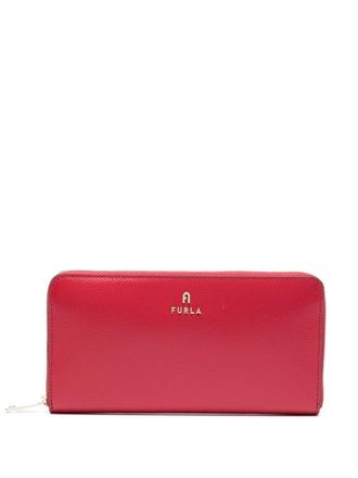 Furla zip-up leather walllet - women - Leather/Viscose - One Size - Red
