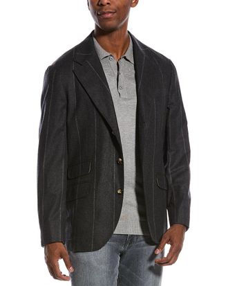Brunello Cucinelli Wool & Silk-Blend Blazer