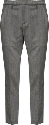 Dondup Grijze Broek met Achterzakken - Heren - Slim Fit Broeken - Grijs - W31 - Broeken