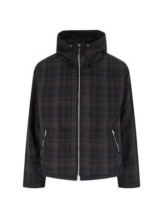 Our Legacy Plaid Zip Hoodie - Black