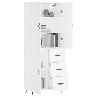 Berkfield Home Highboard White 69.5x34x180 cm Engineered Wood