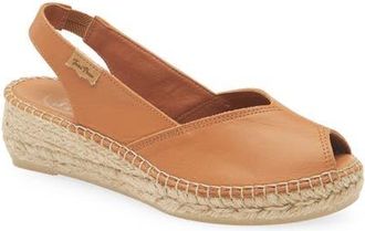 Toni Pons Bernia Espadrille Wedge in Cuero at Nordstrom, Size 5.5-6Us