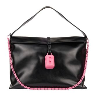 GCDS Logo-lettering Shoulder Bag - female - GCDS - Shoulder Bags - Black - ONE SIZE - Bags