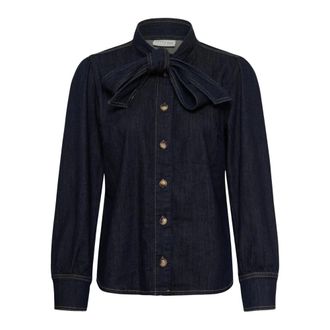 Kaffe Blouses & Hemden - Dames - Blouses & Shirts - Blauw - Maat: 2XL Denim
