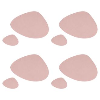 OEM Alfombra De Comedor De Cuero Resistente - Color Plata Rosa