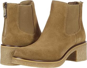 Blondo Lima Boots Tan Suede Waterproof Chelsea Bootie ZAP1027